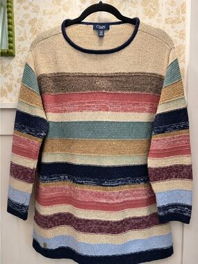 Chaps Women's Multicolor Striped Knit Sweater